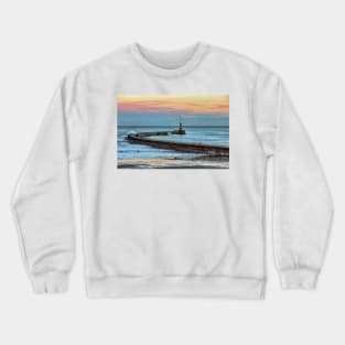 Roker Pier and Lighthouse Sunderland Crewneck Sweatshirt